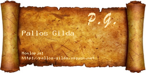 Pallos Gilda névjegykártya